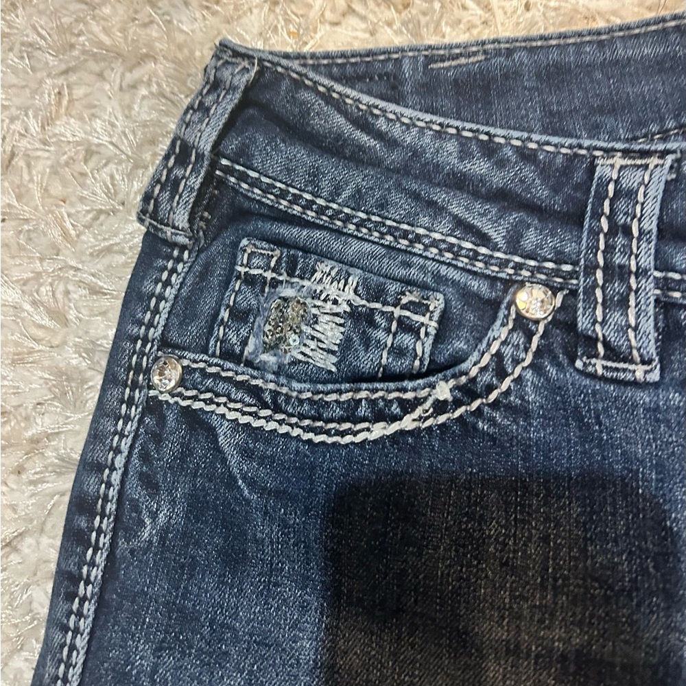 Silver Jeans Dark Blue Straight Leg Women's Jeans - Picture 4 of 9